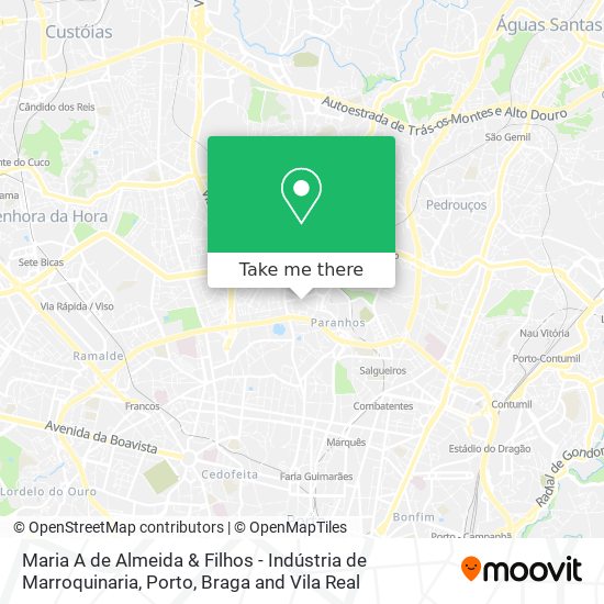 Maria A de Almeida & Filhos - Indústria de Marroquinaria map