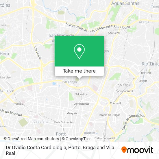 Dr Ovídio Costa Cardiologia map