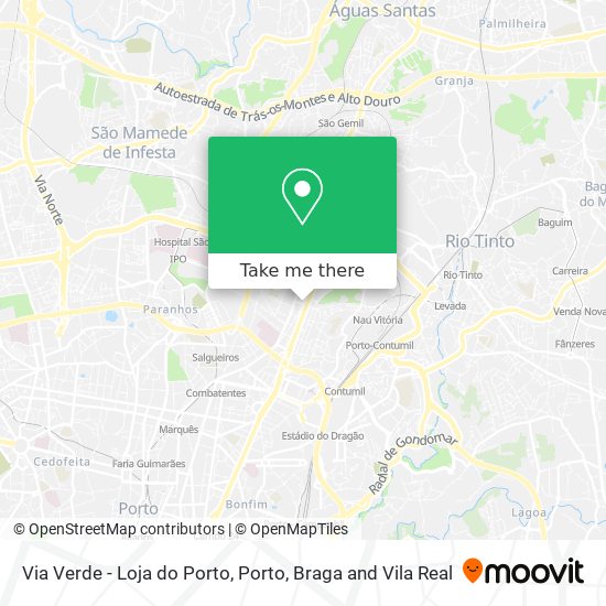 Via Verde - Loja do Porto map