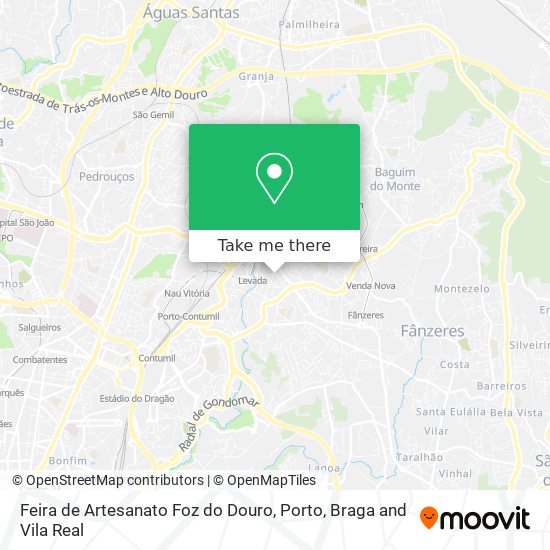 Feira de Artesanato Foz do Douro map