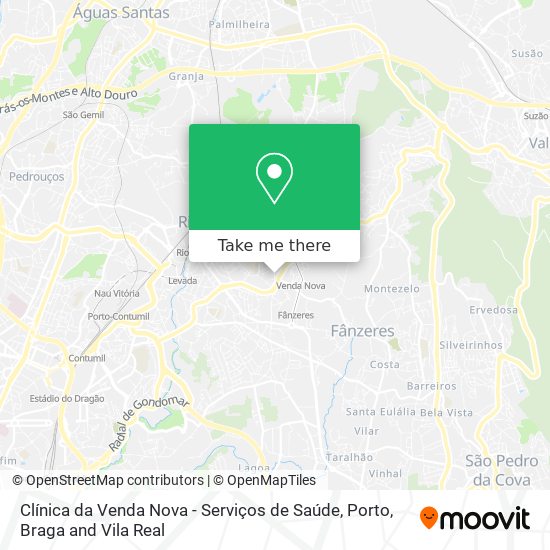 Clínica da Venda Nova - Serviços de Saúde map