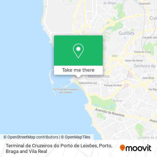 Terminal de Cruzeiros do Porto de Leixões map