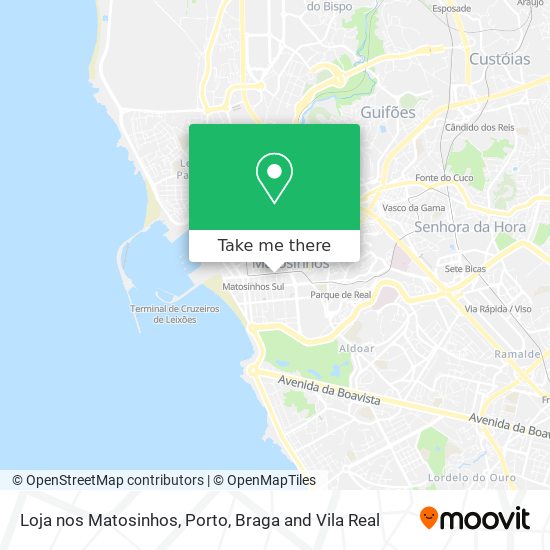 Loja nos Matosinhos map