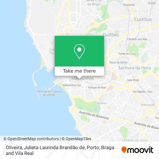 Oliveira, Julieta Laurinda Brandão de map