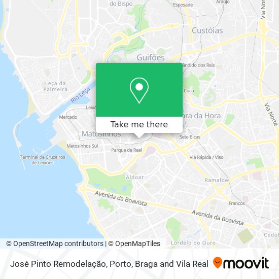 José Pinto Remodelação map