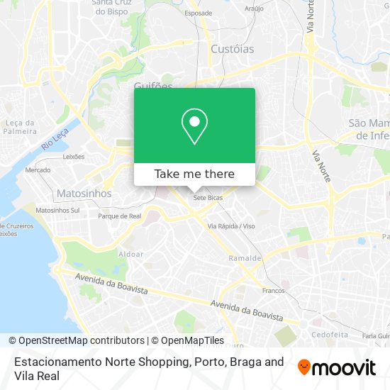 Estacionamento Norte Shopping map