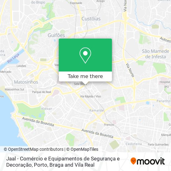 Jaal - Comércio e Equipamentos de Segurança e Decoração mapa