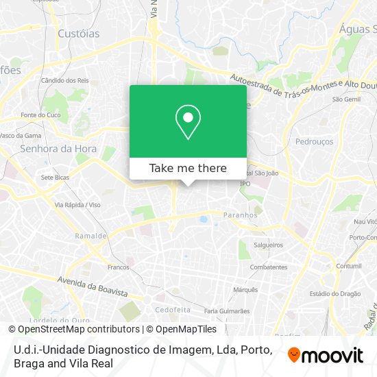 U.d.i.-Unidade Diagnostico de Imagem, Lda mapa