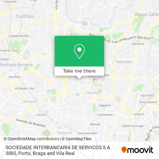 SOCIEDADE INTERBANCARIA DE SERVICOS S A SIBS map