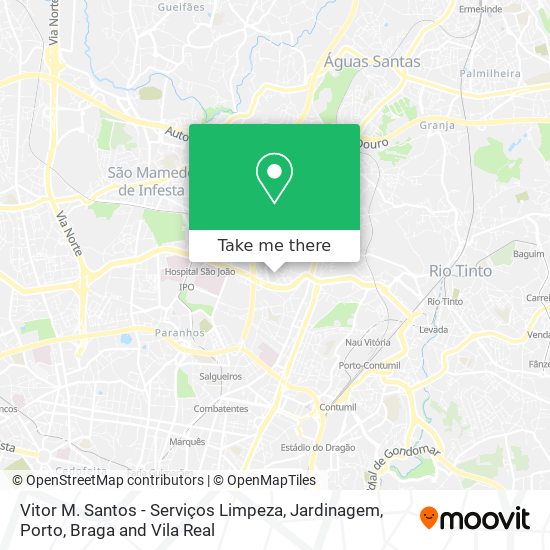 Vitor M. Santos - Serviços Limpeza, Jardinagem map