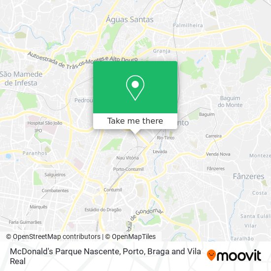 McDonald's Parque Nascente map