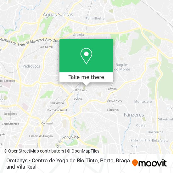 Omtanys - Centro de Yoga de Rio Tinto map