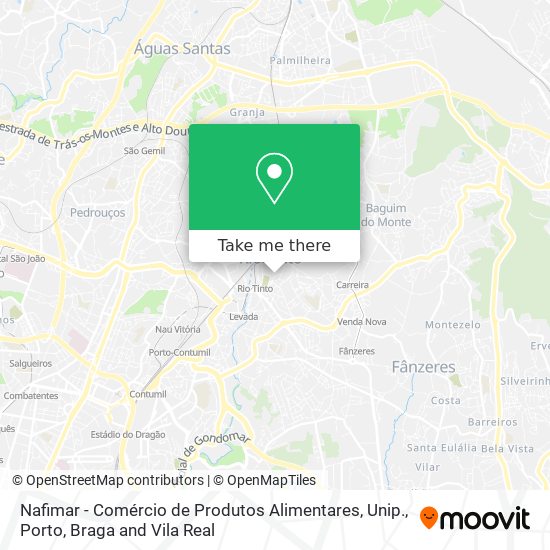 Nafimar - Comércio de Produtos Alimentares, Unip. mapa