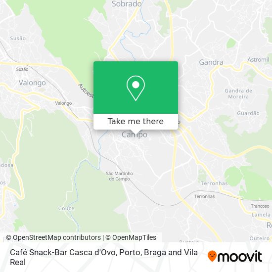 Café Snack-Bar Casca d'Ovo map