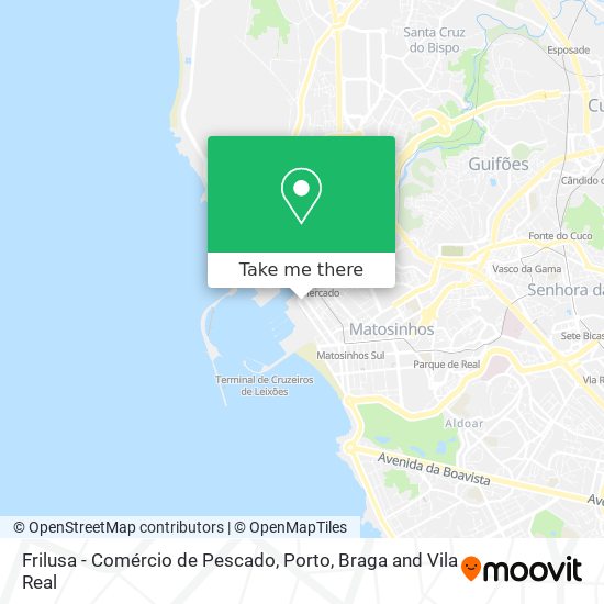 Frilusa - Comércio de Pescado map