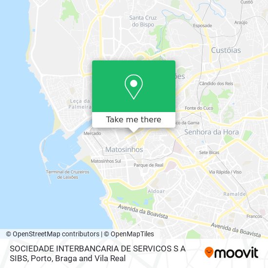 SOCIEDADE INTERBANCARIA DE SERVICOS S A SIBS map