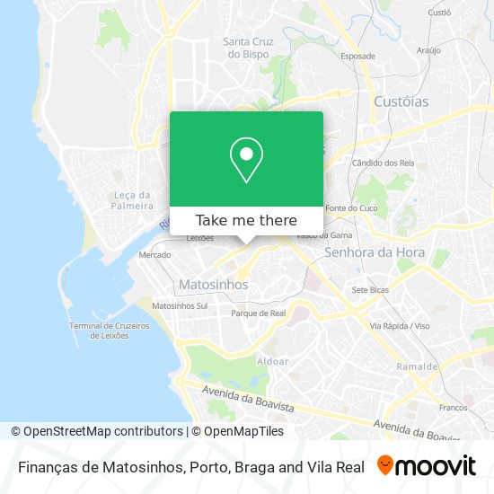 Finanças de Matosinhos mapa