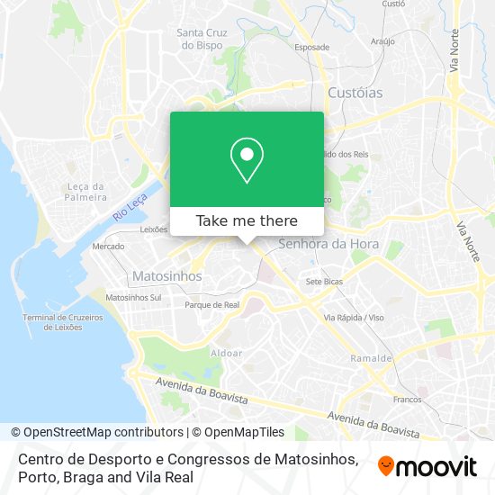 Centro de Desporto e Congressos de Matosinhos map