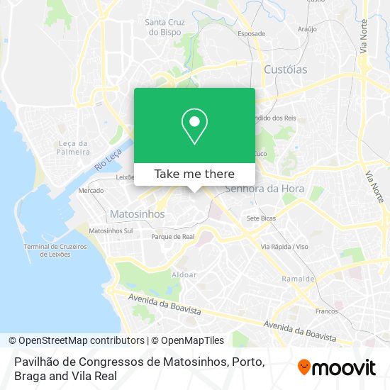 Pavilhão de Congressos de Matosinhos map