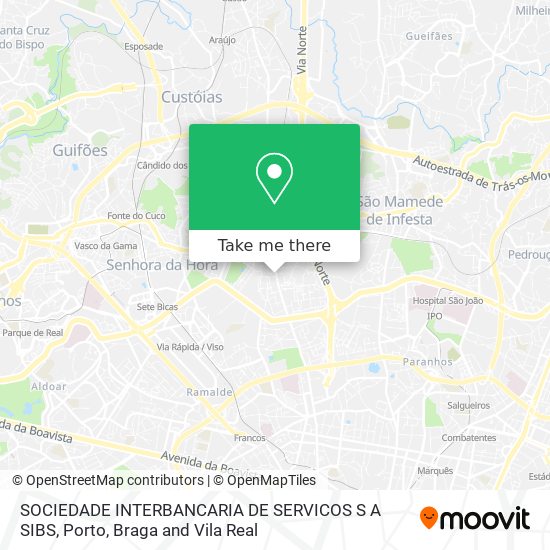 SOCIEDADE INTERBANCARIA DE SERVICOS S A SIBS map