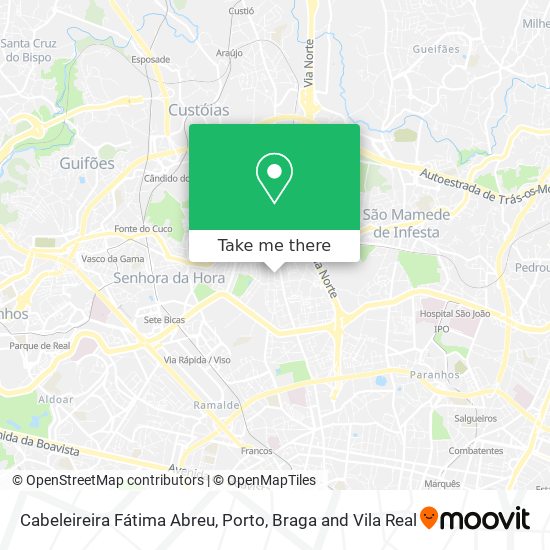 Cabeleireira Fátima Abreu mapa