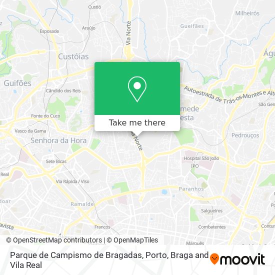 Parque de Campismo de Bragadas map