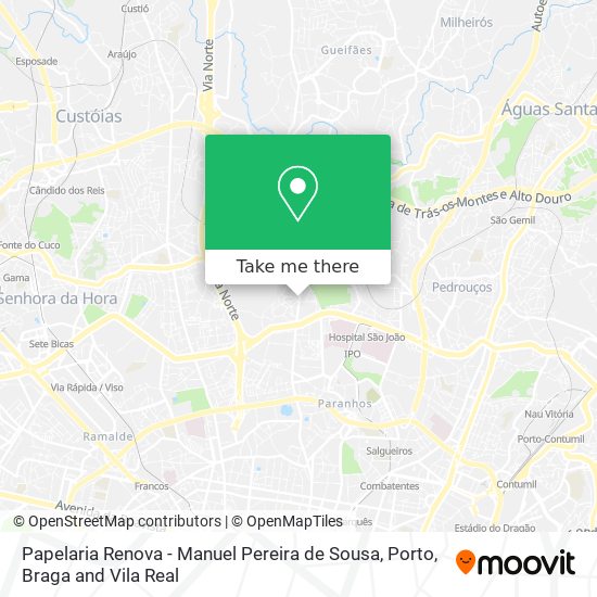 Papelaria Renova - Manuel Pereira de Sousa mapa