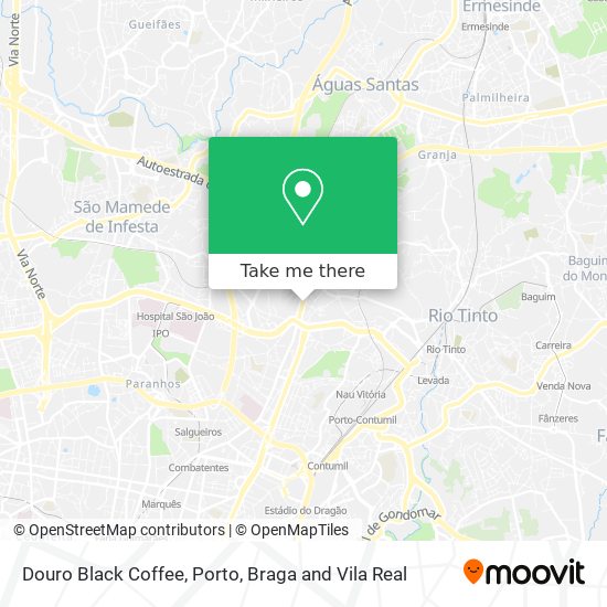 Douro Black Coffee map