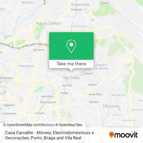 Casa Carvalho - Móveis, Electrodomésticos e Decorações mapa