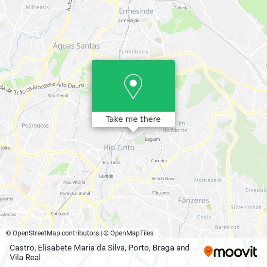 Castro, Elisabete Maria da Silva map