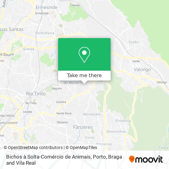 Bichos à Solta-Comércio de Animais map