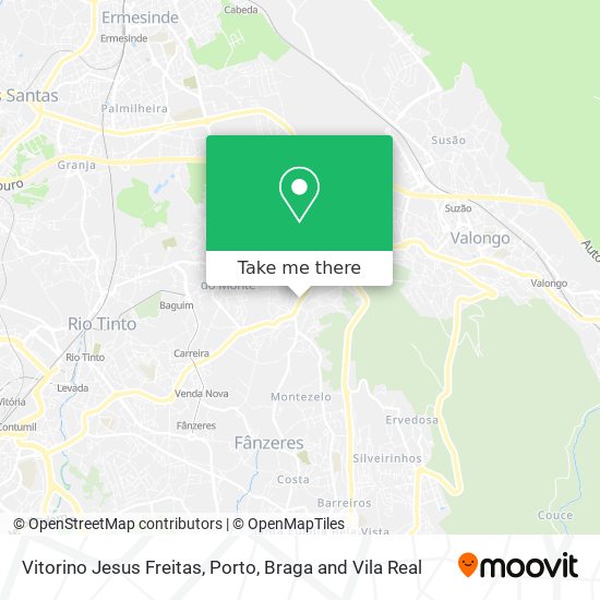 Vitorino Jesus Freitas map
