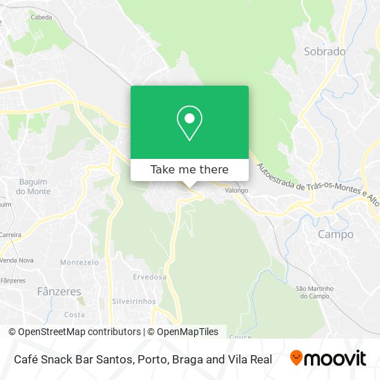 Café Snack Bar Santos mapa