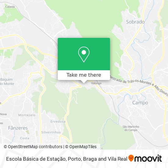 Escola Básica de Estação mapa