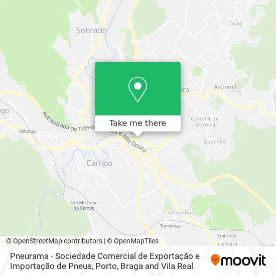 Pneurama - Sociedade Comercial de Exportação e Importação de Pneus map