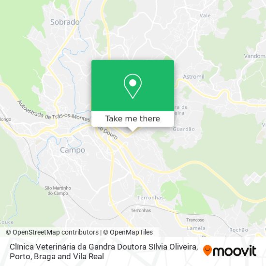 Clínica Veterinária da Gandra Doutora Sílvia Oliveira map