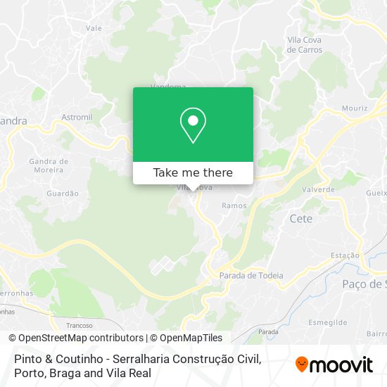 Pinto & Coutinho - Serralharia Construção Civil mapa