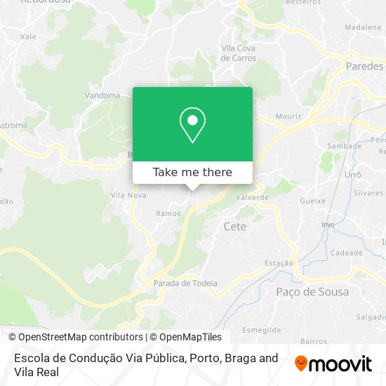 Escola de Condução Via Pública map