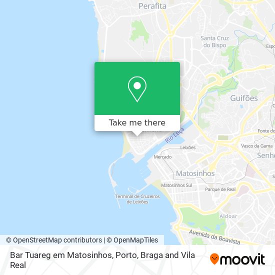 Bar Tuareg em Matosinhos map