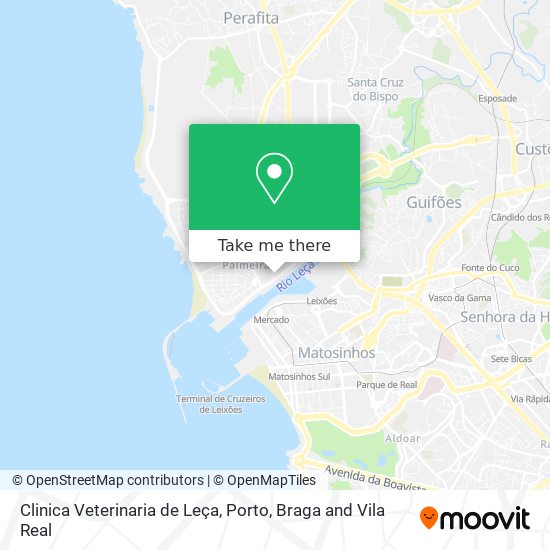 Clinica Veterinaria de Leça map