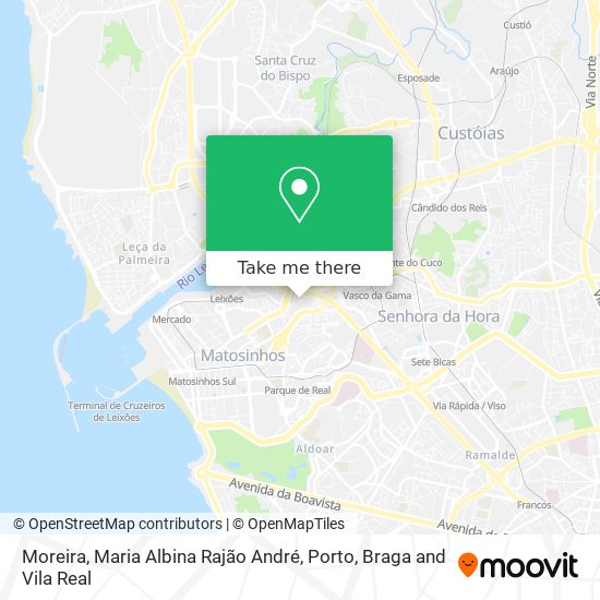 Moreira, Maria Albina Rajão André map