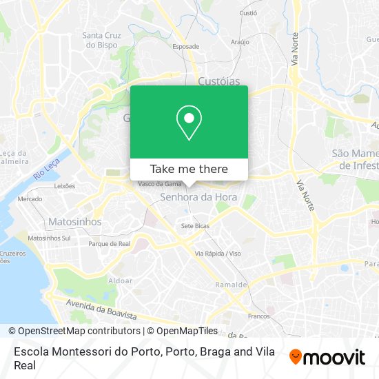 Escola Montessori do Porto mapa