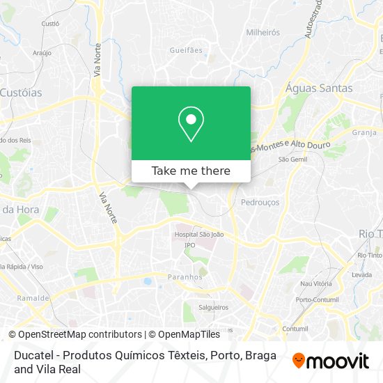 Ducatel - Produtos Químicos Têxteis mapa