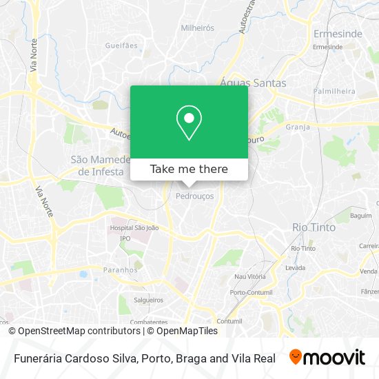 Funerária Cardoso Silva mapa