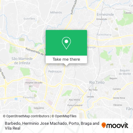 Barbedo, Herminio Jose Machado map