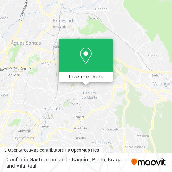 Confraria Gastronómica de Baguim map