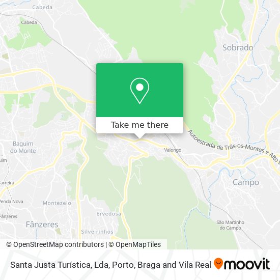 Santa Justa Turística, Lda map