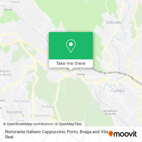 Ristorante Italiano Cappuccino mapa