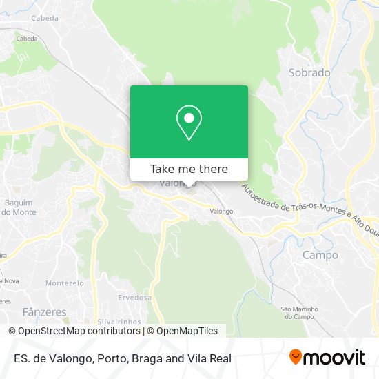 ES. de Valongo mapa