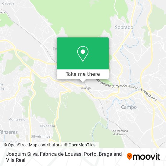 Joaquim Silva, Fábrica de Lousas map